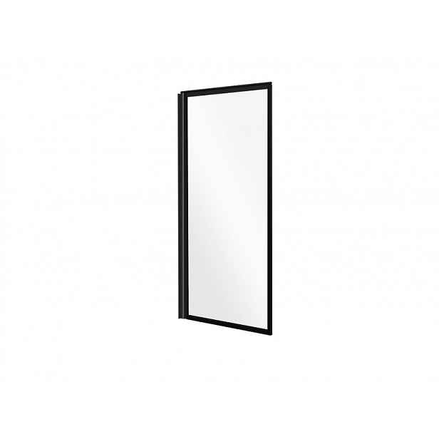 BESCO Vanová zástěna ENZO - 70 x 140 cm; otočná jednodílná; černá