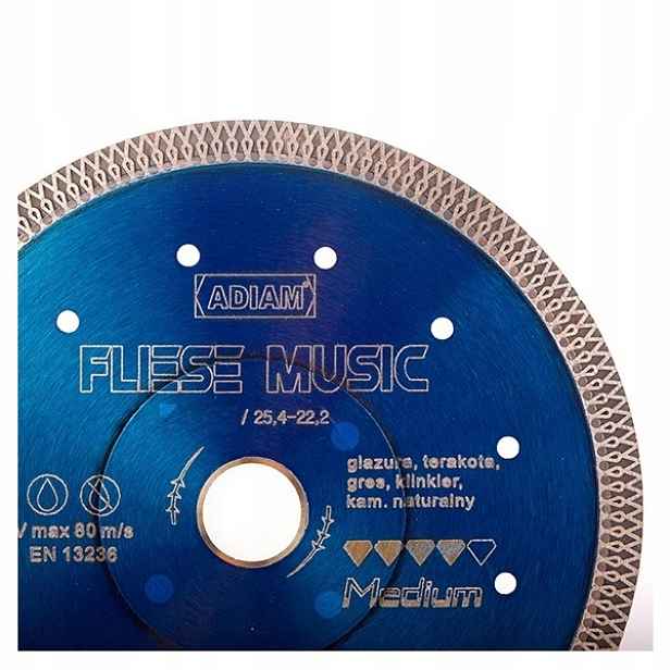 Diamantový Kotouč Adiam Music pro gres 250 mm Dobré řezání žuly tarakoty