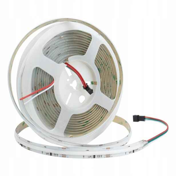 Led pásek 24V Digitální Cob 105W Rgb barevný, Nepřetržitá Světelná Linka