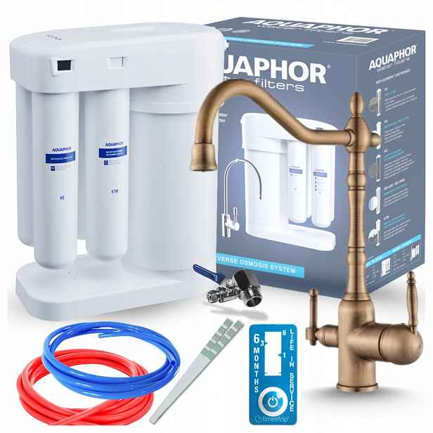 Systém Filtrování Pitné Vody Aquaphor Morion A Mosazná Kuchyňská Baterie Pzh
