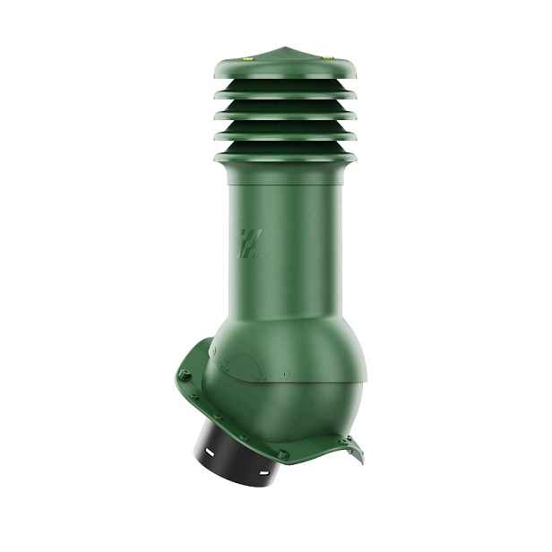 Větrací komín HiVent pro plechovou střešní krytinu, profil X, 150 mm, zelený