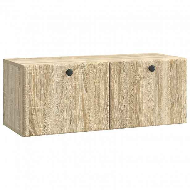vidaXL Nástěnná TV skříň 78,5 x 31 x 30 cm Dub sonoma Kompozitní dřevo