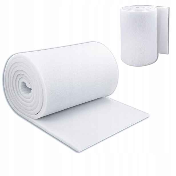 Filtr do rekuperátoru, filtrační netkaná textilie pro ventilátor, sada 5 m2 50 mm