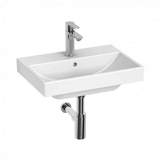 Jika Cubito Style - Umyvadlo 52x36 cm, s přepadem, otvor pro baterii, bílá H8104410001041