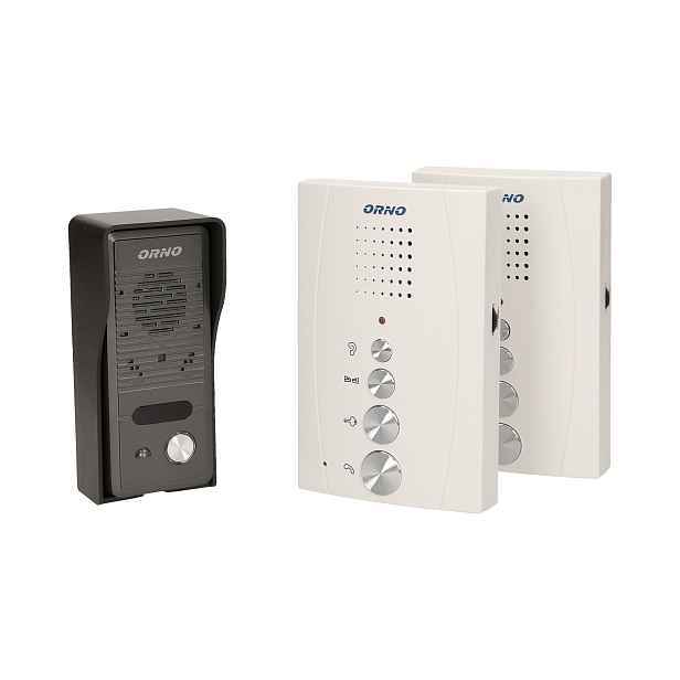 Sada interkomů Eluvio Intercom Orno OR-DOM-RE-920/W, bez sluchátka, bílý, n