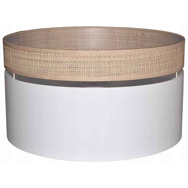 Stínidlo pro stojací lampu Zwis 40 E27 Bílé Teplé Mirano Rafia Ratan Boho