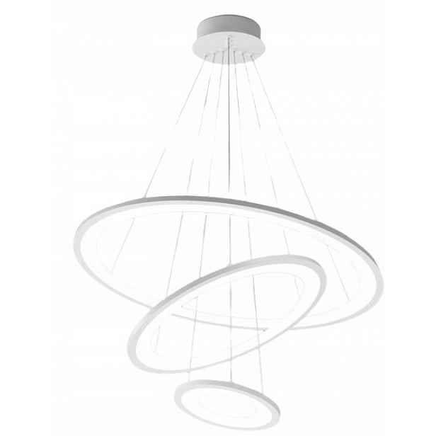 Stropní Led lampa Abi Bílá 60 cm|variabilní světlo|dálkový ovladač|76 W|Moderní