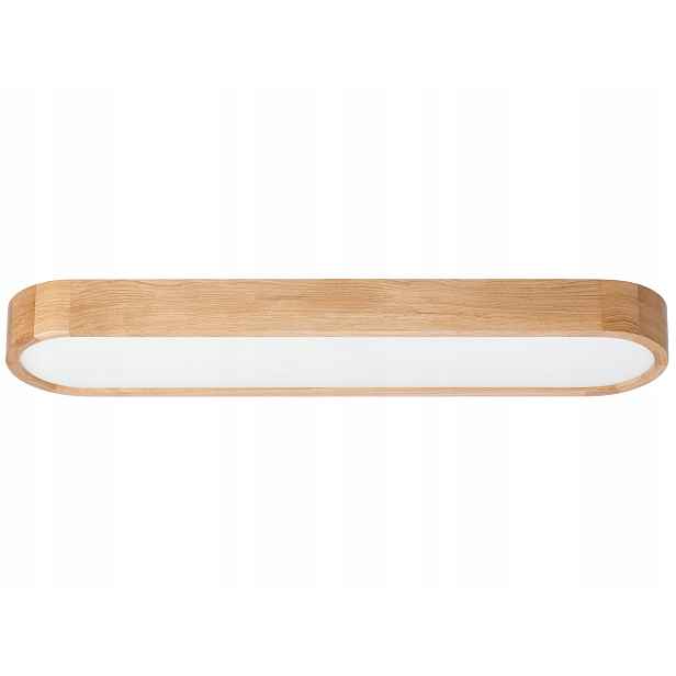 Stropní svítidlo Leja ovál stropní svítidlo dřevo Dub 88x20 cm do obývacího pokoje kuchyně Stylová