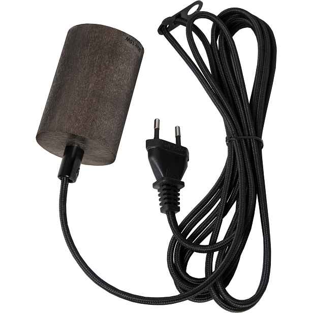 Závěsný kabel s objímkou E27 délka 3,5 m Star Trading Slim - hnědý