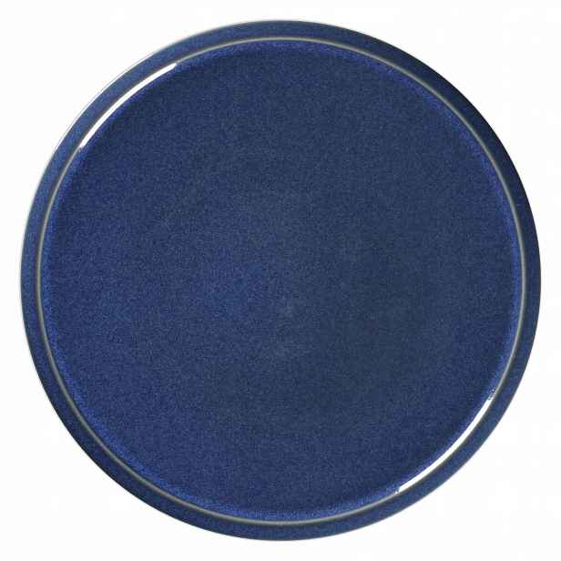 Ease Rakstone Plochý talíř 28 cm kobaltový Rak Porcelain