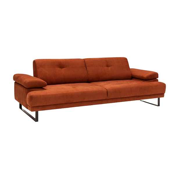 Hanah Home Třímístná pohovka Mustang 239 cm oranžová