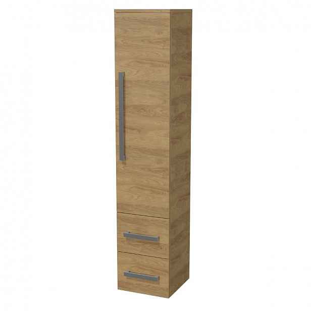 Koupelnová skříňka vysoká SAT Cube Way 32,5x162,5x33 cm dub Hickory CUBE3CHV35DH