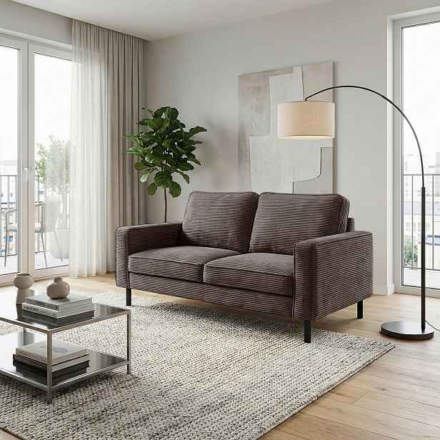 Livetastic DVOUMÍSTNÁ POHOVKA, textil, šedohnědá