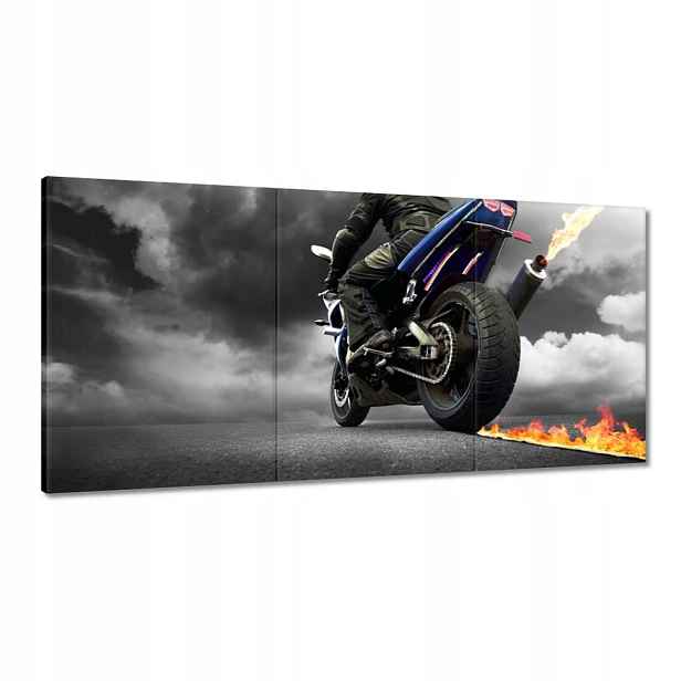 Obrazy 180x90 Modrý závodní motor