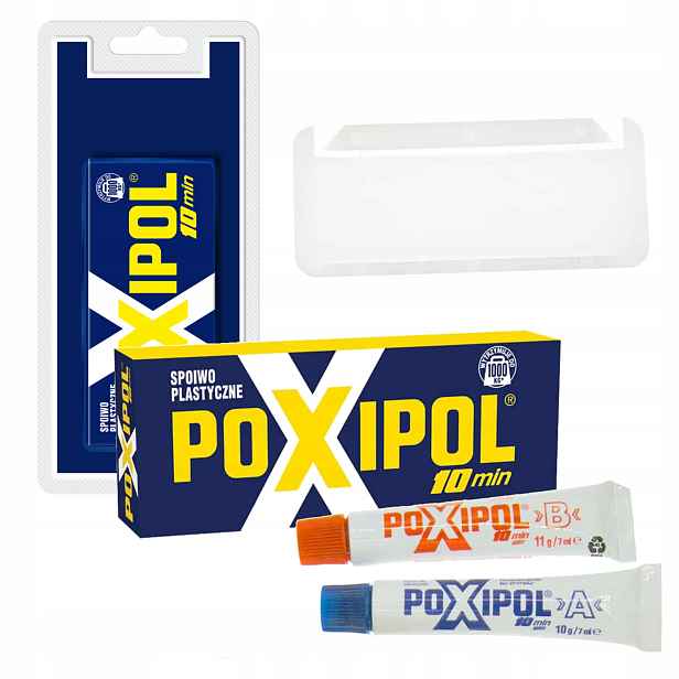Poxipol Lepidlo Metalické Šedé Plastické Pojivo 10MIN Blistr 21G/14ML