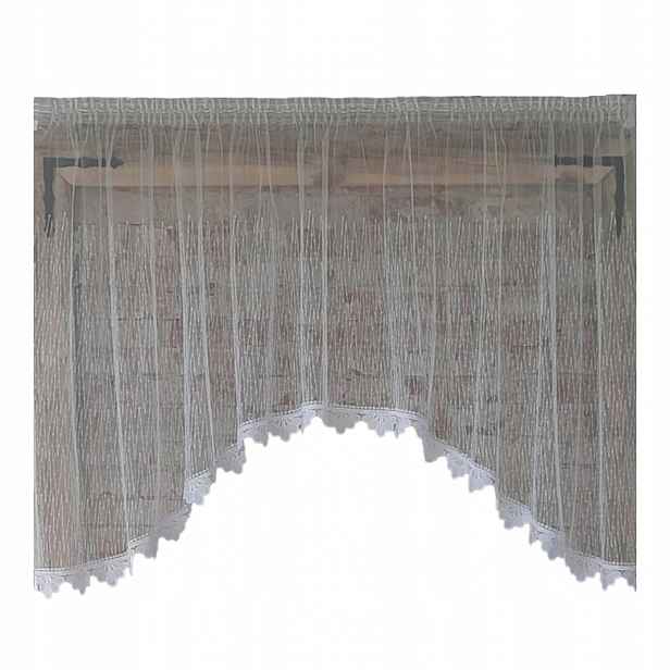 Záclona 400x150„Pružek-síťka“ oblouk, 8 cm zvoneček
