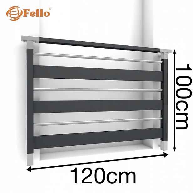 Diverse Francouzský balkon 120 cm Balustrada Ral