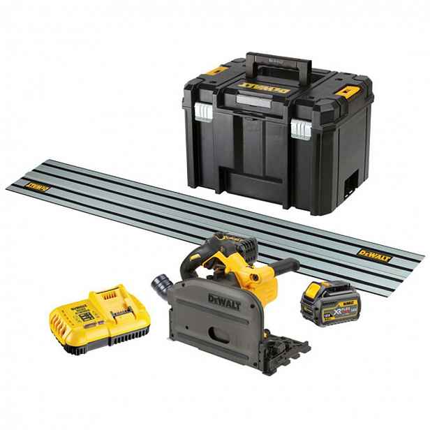 DeWALT - 54V AKU ponorná pila 165 mm, 2x aku 6,0 Ah FLEXVOLT, nabíječka DCS520T2R