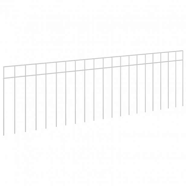 vidaXL Zahradní plotový panel 12 ks 100 x 30 cm Pozinkovaná ocel
