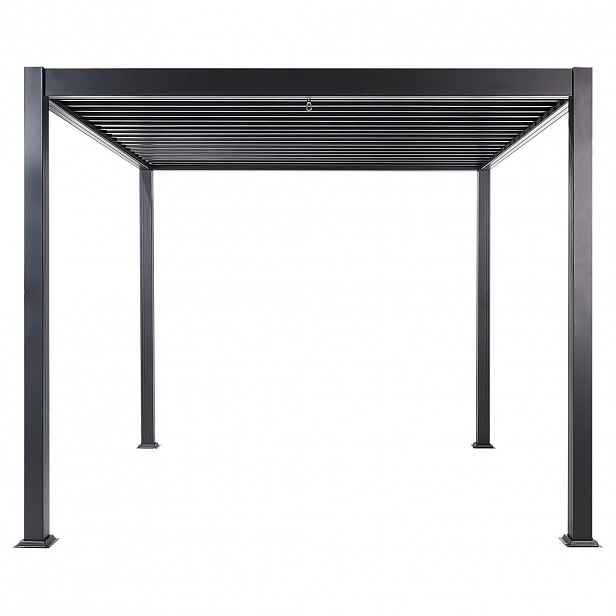 Beliani ZAHRADNÍ PERGOLA Černá Forno II