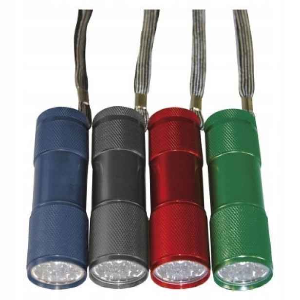 Led ruční kovová svítilna P3848A, 50 lm, 3× Aaa, 24 ks, display box