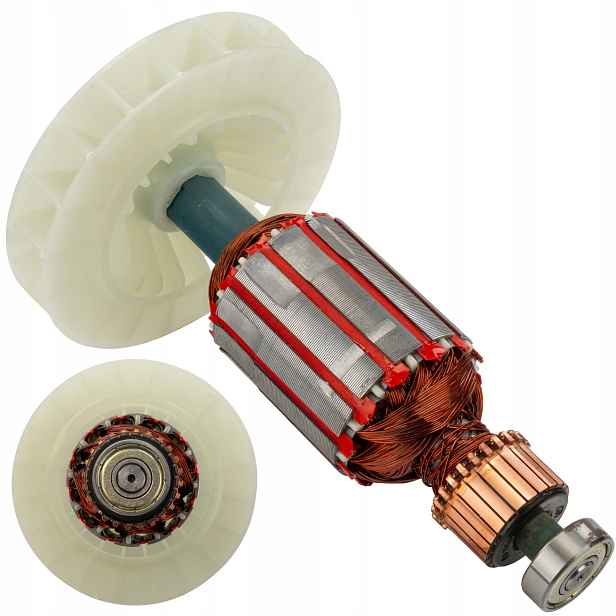 Rotor Pro Motor Elektrického Kultivátoru Proudnice 2x Ložisko 175 mm