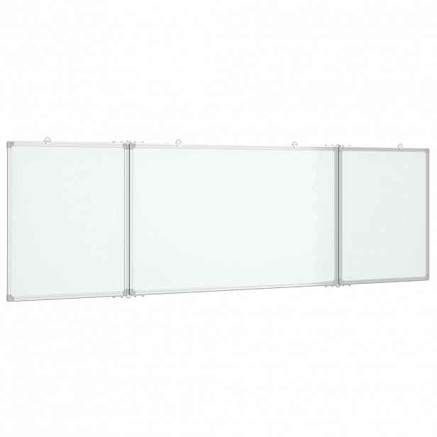 vidaXL Magnetická tabule rozkládací 200 x 60 x 1,7 cm hliník