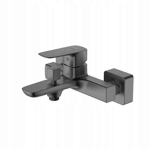 Vanová baterie baterie do vany nástěnná koupelnová, moderní Gun Grey Metal