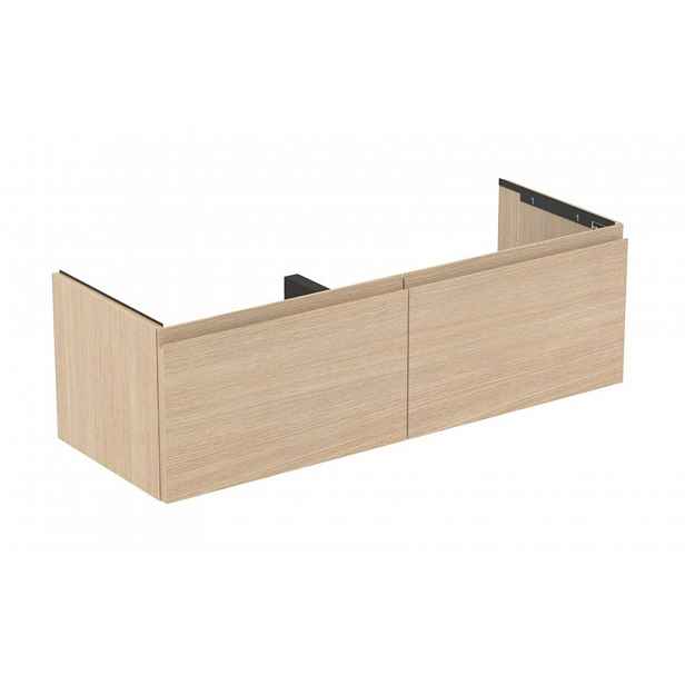 Ideal Standard Finesse - Umyvadlová skříňka, 120x44x37 cm, 2 zásuvky, bílý dub E3389US