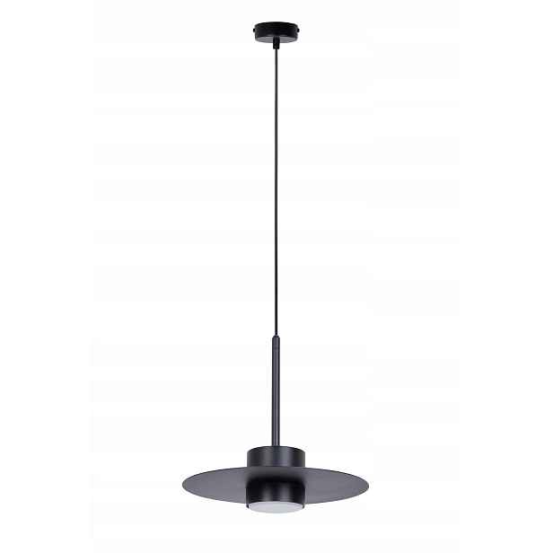 Závěsná lampa minimalistická černá kulatá 25 cm do kuchyně jídelny Sigma