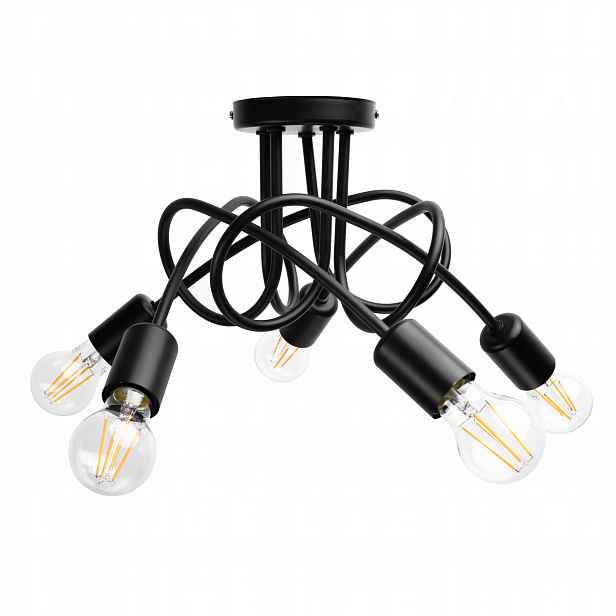 Závěsná Stropní Lampa Loft 5xE27 Lustr do kuchyňského pokoje