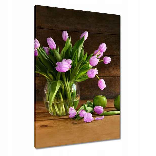 Obrazy 70x100 Fialové tulipány