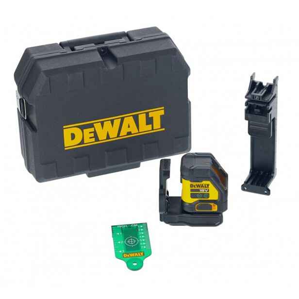 DeWALT - 18V AKU křížový laser, dosah 100 m, bez akumulátoru a nabíječky DCLE34021N