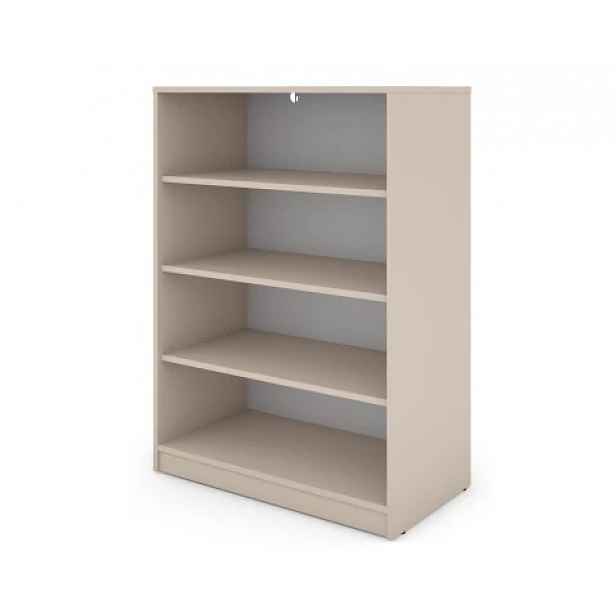 Polovysoký regál Carlos, béžový kašmír, šířka 75 cm
