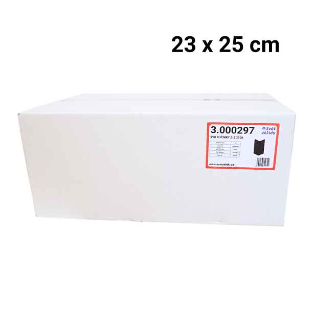 SVU Ručníky Z-Z, 2-vrstvé, celulóza, 23x25 (bal. 3000 ks) 0297