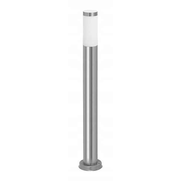 Venkovní stojací lampa chrom satén sloupek tuba 65 cm Rabalux