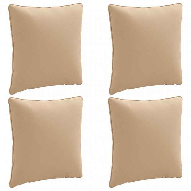 vidaXL 4-dílné zádové polstrování PUTTEN 4 pcs 100% polyester Písková