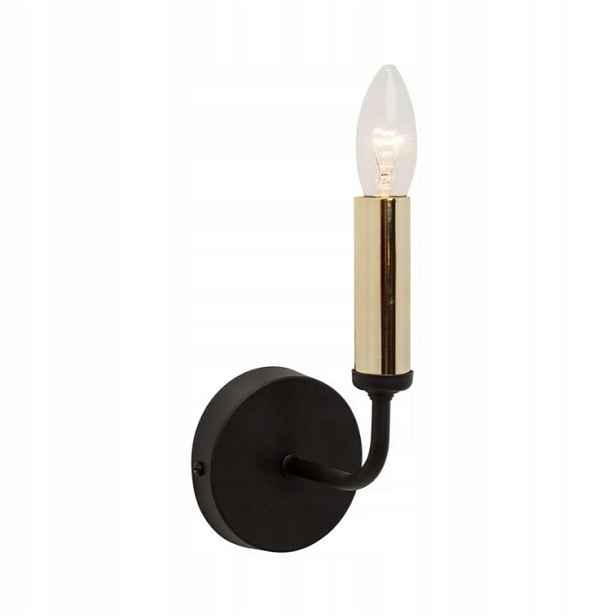 Nástěnné svítidlo, černá lampa do ložnice, obývacího pokoje, předsíně Ampli K-1