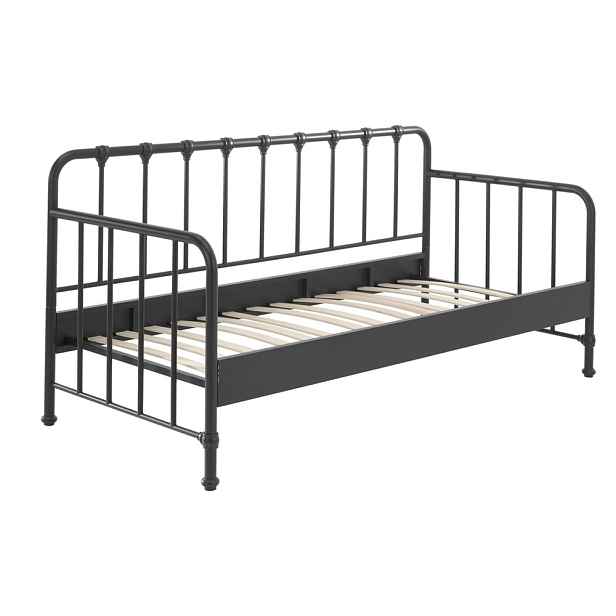 Šedá kovová dětská postel 90x200 cm BRONXX – Vipack