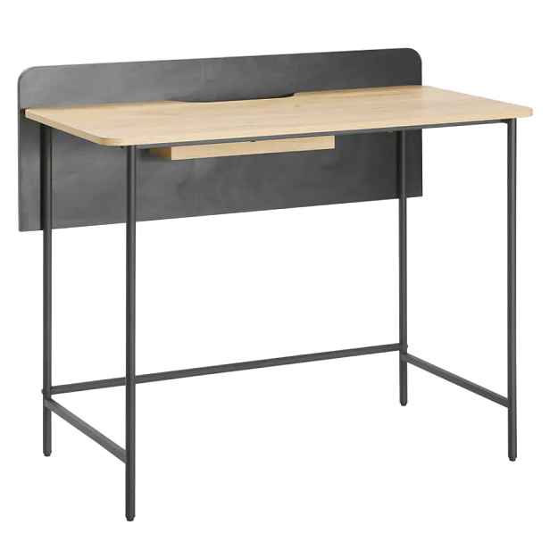 Tempo Kondela PC stůl KOMPUS - dub/černá