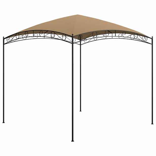 vidaXL Altán 3 x 3 x 2,65 m taupe 180 g/m²