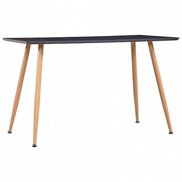 vidaXL Jídelní stůl šedý a dubový 120 x 60 x 74 cm MDF