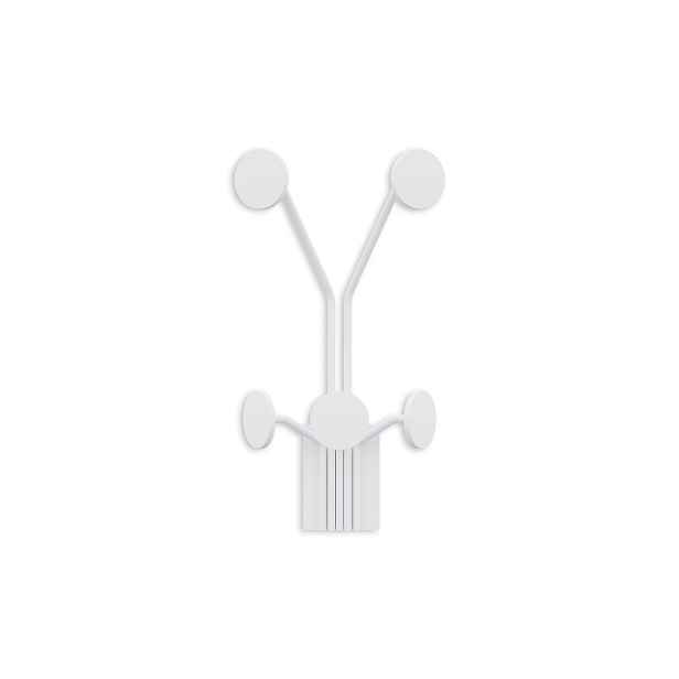 Wallity Nástěnný kovový háček Giraffe 24 cm bílý