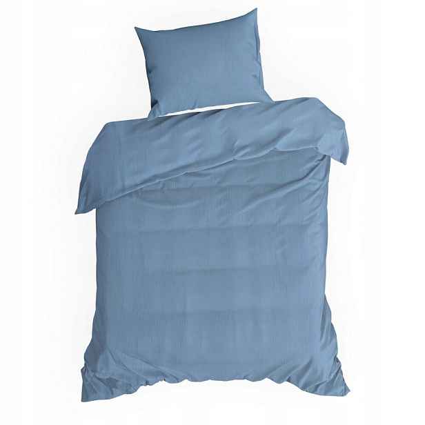 Povlečení bavlněné Muslin 140x200 Eurofirany modré mušelínové