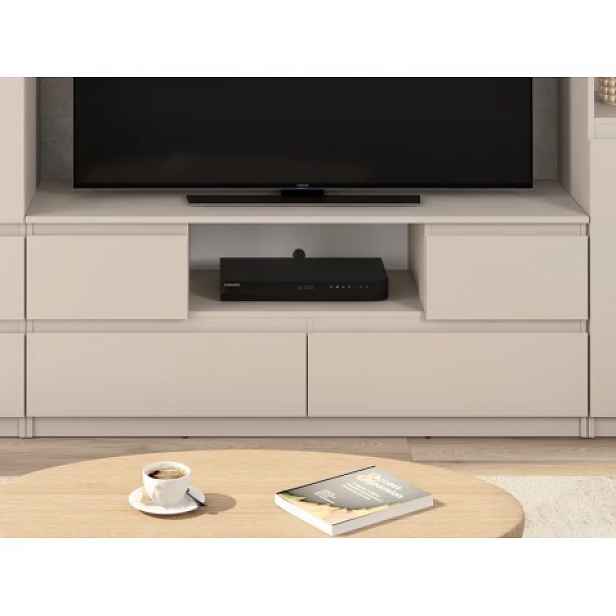 TV skříňka Carlos, béžový kašmír, šířka 140 cm