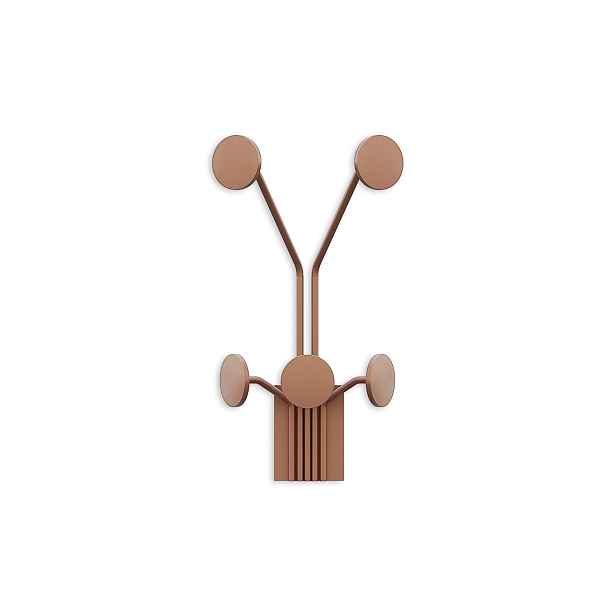 Wallity Nástěnný kovový háček Giraffe 24 cm bronz
