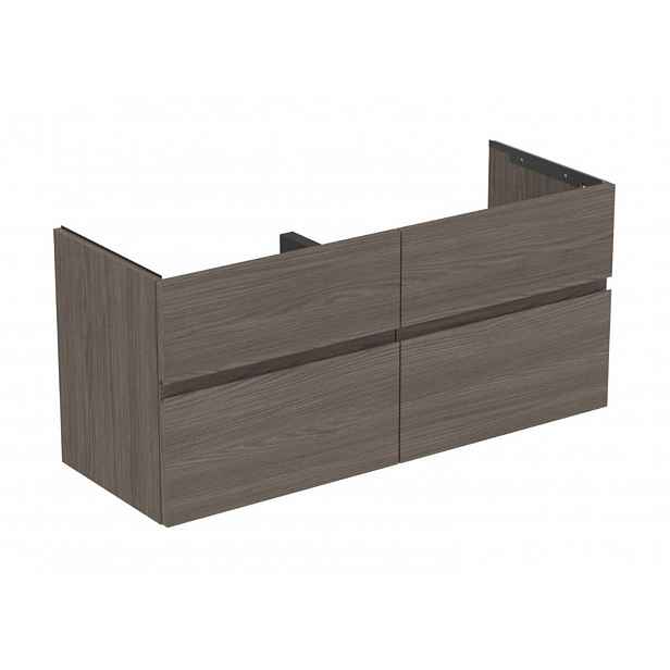 Ideal Standard Finesse - Umyvadlová skříňka, 120x44x55 cm, 4 zásuvky, Dark Elm E3390UR