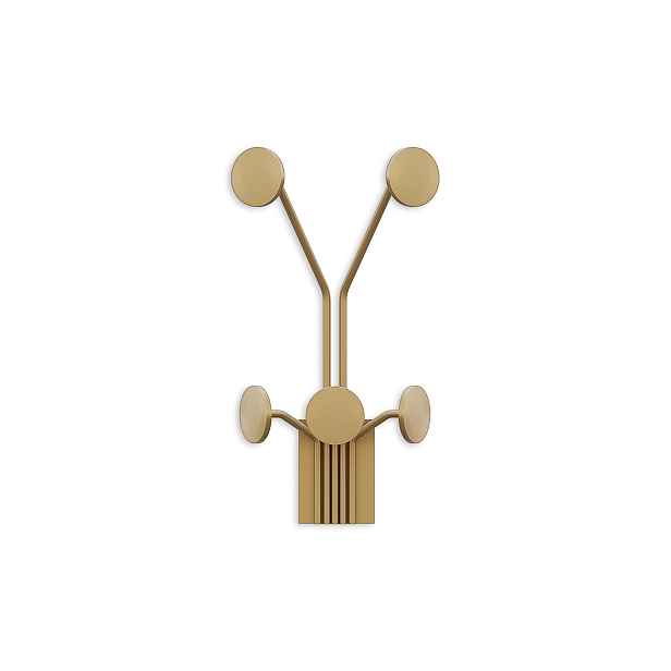 Wallity Nástěnný kovový háček Giraffe 24 cm zlatý