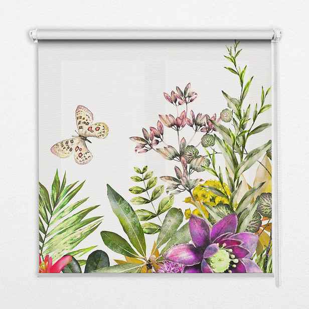 TULUP VNITŘNÍ roleta - okenní roleta - roleta - 60x140 cm - Květiny