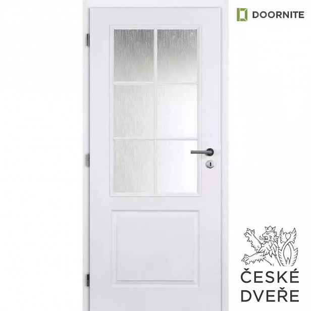 Interiérové dveře Aulida 2/3 Sklo Bílé 80L